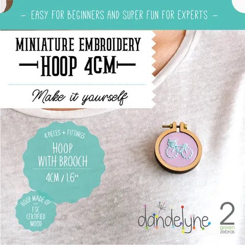 Dandelyne 4cm Mini Hoop - Craft Make Do