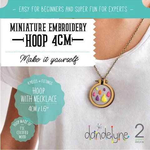 Dandelyne 4cm Mini Hoop - Craft Make Do