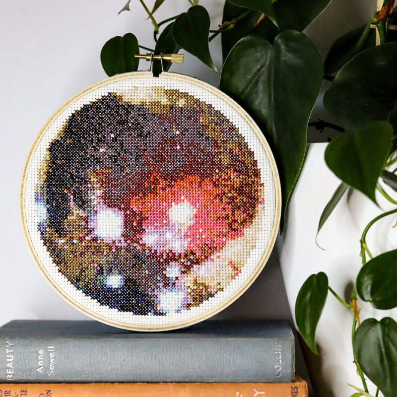 Deep Space Modern Cross Stitch Kit - Craft Make Do