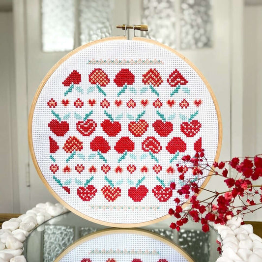 Apples for Days Modern Cross Stitch Kit - Craft Make Do