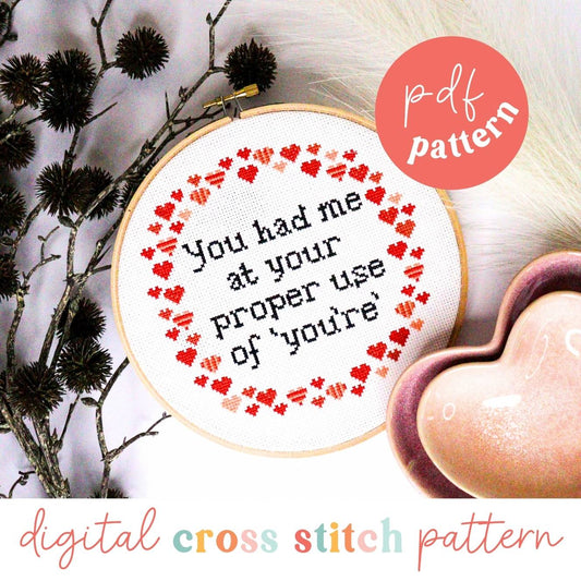 Forever Yours Digital Cross Stitch Pattern - Craft Make Do