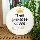Princess Modern Cross Stitch Kit - Craft Make Do
