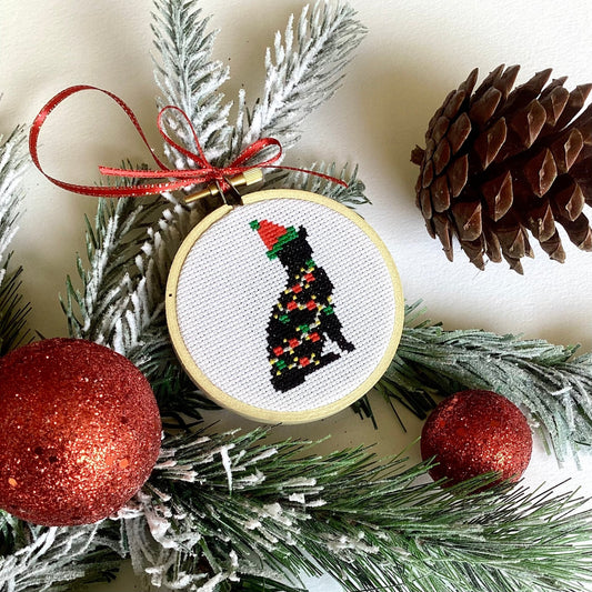 Tangled in Christmas Cross Stitch Kit - Craft Make Do