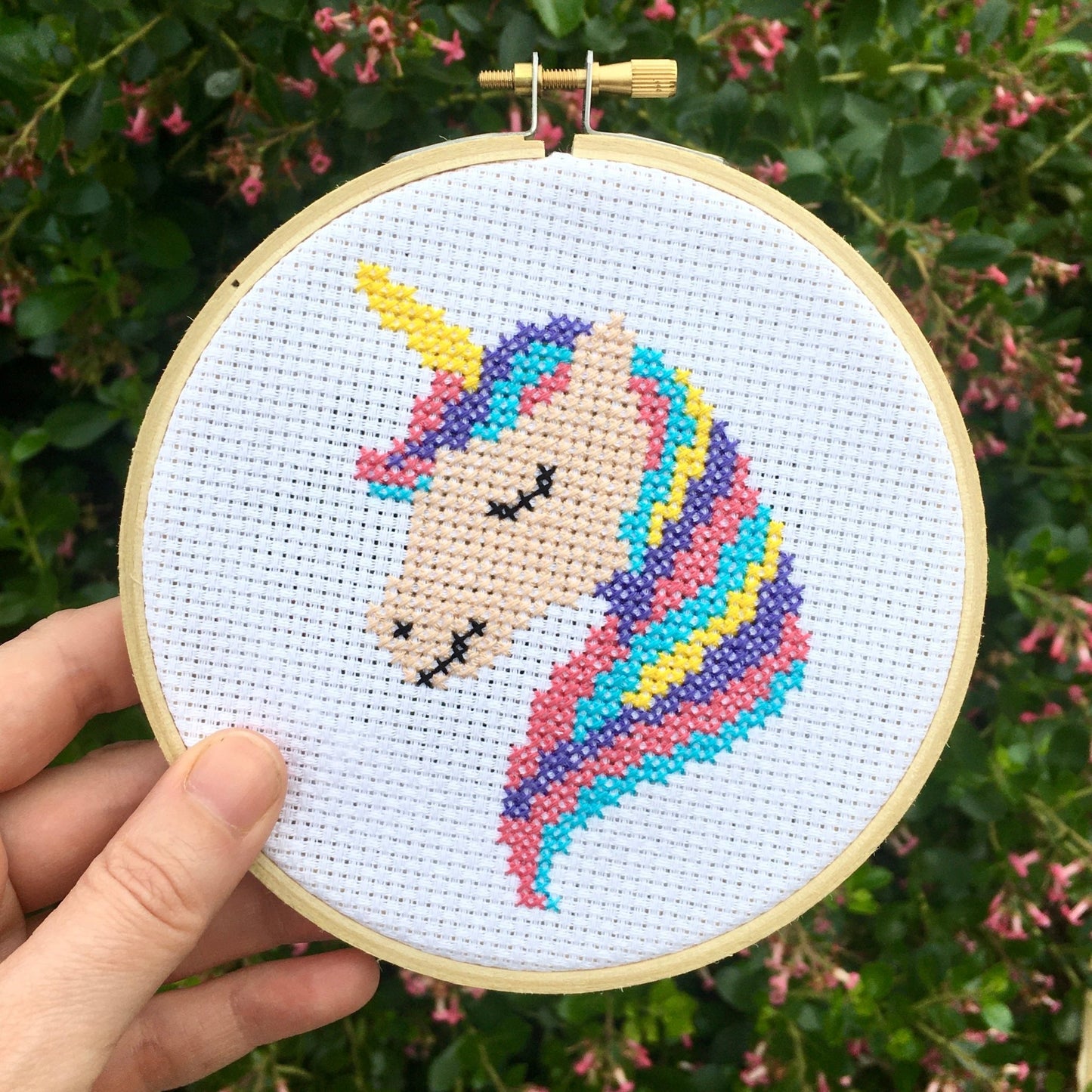 Unicorn Cross Stitch Kit - Craft Make Do